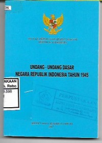 Image of Undang-Undang Dasar Negara Republik Indonesia Tahun 1945