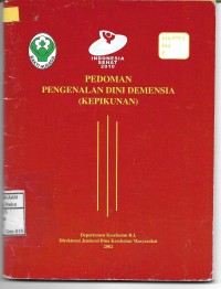 Image of Pedoman Pengenalan Dini Demensia (Kepikunan)